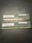 2X Micron MT36VDDF25672Y-40BD2 2GB PC3200R Server Ram Memory Module. Fixed Price $50.00.