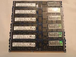 Lot Of Hp Skhynix 672612-181 16GB 12800R 1600MHZ 1.5V 2RX4 Server Ram. Fixed Price $120.00.