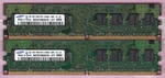 2GB 2X1GB PC2-6400 DDR2-800 Samsung M378T2863EHS-CF7 Desktop Ram Memory Kit Dimm. Fixed Price $7.20.