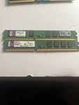 X 2GB (4GB Kit) Kingston PC2-6400U DDR2 Computer Memory Ram Lp. Fixed Price $15.00.