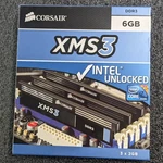 Corsair XMS3 DDR3 6GB Kit (3X2GB) 1600MHZ PC3-12800 Triple Channel Memory. Fixed Price $94.00.