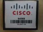 Cisco 64 Mb Cf Compact Flash Memory Card 1800 1841 2811 2821 2851 3800 Router. Fixed Price $12.70.