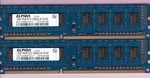 2GB 2X1GB PC3-10600 DDR3-1333 Elpida EBJ10UE8BDF0-DJ-F Desktop Ram Memory Kit. Fixed Price $7.20.