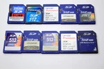 Lot Of 10 512MB Camera Memory Cards Dane-elect Lexar Viking Pny & More. Fixed Price $54.99.