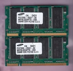 512MB 2X256MB PC-2700S Samsung M470L3224FT0-CB3 DDR-333 Laptop DDR1 Memory Kit. Fixed Price $9.90.