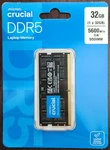New Crucial (1 X 32GB) DDR5 CL46 5600MHZ Sodimm Laptop Ram Memory So-dimm. Fixed Price $319.00.