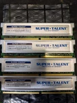 Super Talent 4GB (4X1G) T8UB1GC5 Stt DDR4-800 PC5400 Heatspreader CL5 Dimm. Fixed Price $19.99.