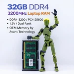 Avant Technology 32GB DDR4 Laptop Ram 3200MHZ PC4-25600 So-dimm Dual Rank. Fixed Price $179.99.