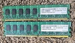 4GB (2 2GB) DDR2 Ecc PC2-5300 667MHZ Desktop Memory Apacer CL5. Fixed Price $14.99.