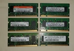 (6) Samsung Micron Hynix 512MB DDR2 Memory PC2-3200 4200 5300 3GB Total. Fixed Price $8.40.