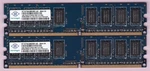 2GB 2X1GB PC2-6400 DDR2-800 Nanya NT1GT64U88D0BY-AD Blue Desktop Ram Memory Kit. Fixed Price $7.20.