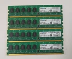 Lot Of (1GBX4) 4GB Kit Crucial CT12872AA667 PC2-5300 DDR2-667MHZ 240P. Fixed Price $5.96.