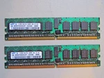 1GB (2 X 512MB) Samsung PC2-3200R DDR2 Memory Module M393T6553CZP-CCCQ0. Fixed Price $9.99.