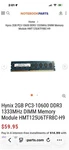 HMT125U6TFR8C-H9 Hynix 2GB PC3-10600 DDR3-1333MHZ Non-ecc Unbuffered CL9 240-PIN. Fixed Price $20.00.