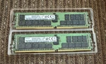 Samsung 64GB (2X32GB) DDR4 2666 Ecc Rdimm M393A4K40BB2 CTD7Y Server Ram. Fixed Price $275.00.
