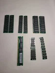 Lot Of Mix Memory (ram) Sticks, 2XBE940720, 2XB7340C, 2X6C48BB, 9446, ZP32M4. Fixed Price $49.00.