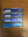 Kingston Hyperx Blu 4GB Kit (2X2GB) DDR3 1600MHZ Sdram (KHX1600C9D3B1K2/4GXETR). Fixed Price $10.00.