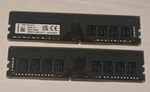 Kingston 32GB (2 16GB) 2RX8 PC4-3200 Aa-u 3200MHZ Non-ecc Memory KC5N22-MIR. Fixed Price $180.00.