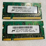 2GB (2X1GB) Micron Lot Of Laptop Memory 2RX16 PC2-6400S-666-13-A0. Fixed Price $34.00.