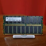 1GB 2X512MB PC2100 DDR-266 Micron Ecc MT18VDDT6472AG-262G4 Ram Memory Kit CL2. Fixed Price $9.97.