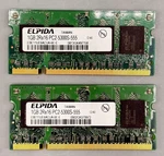 2X Elpida 1GB DDR2 667MHZ PC2-5300 200-PIN Sodimm Laptop Ram 2GB Kit. Fixed Price $13.95.