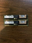 2GB (1GBX2) SNP9F030CK2/2G Dell PC2-5300 667 Mhz DDR2 Memory Kit Fb-dimm. Fixed Price $19.70.