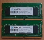 Axiom 16GB Kit (2X8GB) DDR4-2400 Sodimm. Fixed Price $45.00.