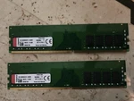 Kingston 2X8GB DDR4-2400 CL17 Sdram 1RX8 288-PIN Desktop Memory Module. Fixed Price $55.00.