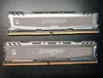 Ballistix Sport 16GB (2X8GB) DDR4 Ram 2400MHZ 16-16-16-39 BLS8G4D240FSB 16FBD2. Fixed Price $70.00.