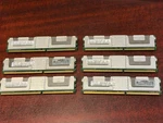 Samsung 12GB (6 X 2GB) PC2-5300F DDR2 667 Ecc Memory Kit M395T5750EZ4-CE65. Fixed Price $24.99.