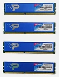(4 X 2GB) Patriot Signature 8GB PC3-10600 DDR3-1333MHZ PSD32G13332H Memory Ram. Fixed Price $14.00.