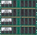 1GB 4X256MB DDR-266 Nanya PC-2100 NT256D64S88AAG-7K DDR1 Desktop Ram Memory Kit. Fixed Price $10.95.