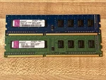 Gently Used Kingston 2GB PC3-10600U 9-10-A0 DDR3 Desktop Ram Kit. Fixed Price $10.00.