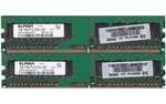2GB 2X1GB PC2 5300 DDR2-667 Elpida EBE10UE8ACWA-6E-E Ram Memory Kit Ibm 41X4256. Fixed Price $7.20.
