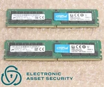 (lot Of 2) Micron 32GB 2RX4 PC4-2666V-RB2-12. Fixed Price $500.00.