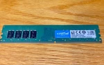 Crucial 4GB DDR4 2133 Mhz PC4-17000 1RX8 Dimm Desktop Memory Ram (CT4G4DFS8213). Fixed Price $22.99.