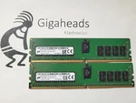 Pair! Micron 32GB (2X16GB) 2RX8 PC4-19200 DDR4-2400TMHZ Ecc Server Memory. Fixed Price $124.95.