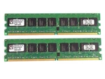 4GB 2X2GB Kingston KVR667D2E5K2/4G DDR2-667MHZ PC2-5300 Ecc CL5 1.8V Ram Memory. Fixed Price $28.61.