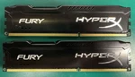 Kingston Hyperx Fury 8GB Kit 2X4GB DDR3-1866 CL10 Desktop Ram HX318C10FBK2/8. Fixed Price $15.00.