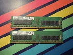 Samsung M378A4G43MB1-CTD DDR4 288-PIN Desktop Memory Kit (2 X 32GB). Fixed Price $135.00.