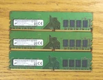 Three 8GB PC4-2666 Micron MTA8ATF1G64AZ-2G6E1. Fixed Price $49.99.