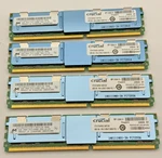 Crucial 16GB (4X4GB) DDR2-667 PC2-5300F Ecc Fully Buffered CT51272AF667 1161. Fixed Price $16.99.