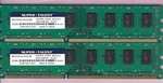 4GB 2X2GB PC3-10600 W1333UB2GM DDR3-1333 Ram Memory Kit. Fixed Price $10.90.