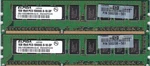 2GB 2X1GB Elpida PC3-10600E Ecc EBJ10EE8BAWA-DJ-E DDR3-10600E Hp 500208-561 Kit. Fixed Price $7.98.