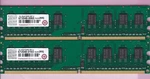 2GB 2X1GB PC2 5300 1RX8 DDR2 667 Transcend Samsung Desktop Ram Memory Kit. Fixed Price $7.20.