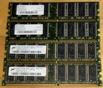 Lot Of 8 DDR1 400 CL3 CL2.5 Desktop Ram Memory (X4 512MB And 256MB) Infineon. Fixed Price $21.77.