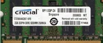 New Crucial 2GB PC2-5300S 667MHZ DDR2 Laptop/notebook/netbook/tablet Ram Memory. Fixed Price $15.95.