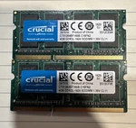 Crucial 8GB Kit X 4GB DDR3L 1600 Mhz PC3L-12800 Laptop Ram Sodimm Memory 1.35V. Fixed Price $15.00.