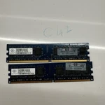 X Nanya NT1GT64U8HB0BY-3C 1GB PC2-5300U DDR2-667MHZ Desktop Ram Memory Module. Fixed Price $10.00.
