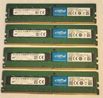 Crucial 32GB (4X8GB) PC4 DDR4-2133MHZ Registered Ecc Rdimm Memory. Fixed Price $129.99.